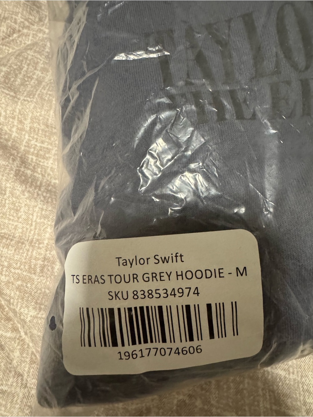Taylor Swift Eras Tour Navy Blue Hoodie Size M New